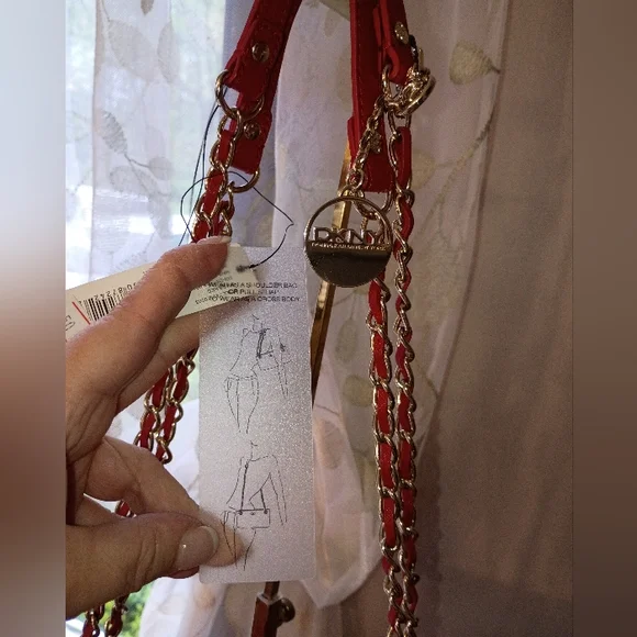 NWT. Red DKNY Women's Bag - Picture 3 of 7